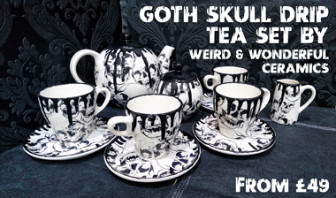 Halloween finds - Skull tea set