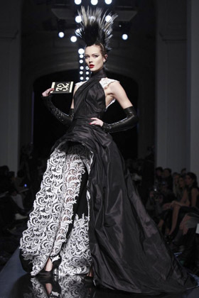 Jean Paul Gaultier gothic couture dress