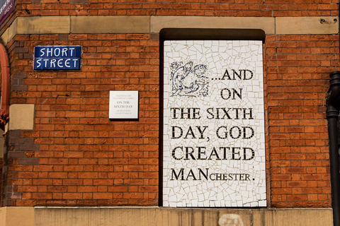 Manchester mozaic outside Afflecks