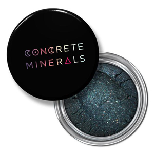 Dark blue glittery eye dust by Concrete Minerals : Alternative make up UK