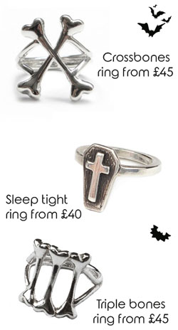 Halloween finds - Bloody Mary Metal rings