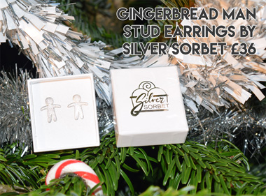 Alternative Christmas gift - Gingerbread man earrings : Alt Fashion