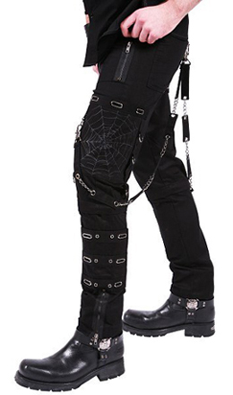 Gothic mens trousers : Alternative mens clothing